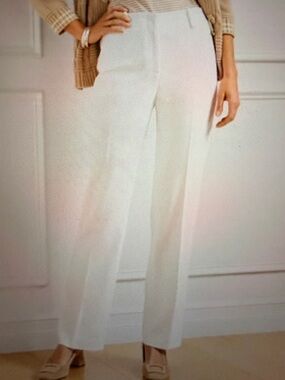 Talbots Southampton Tailored Linen Straight Leg Pants.  EUC/Like New